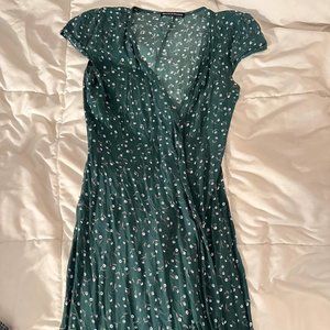 Brandy Melville Green Wrap Dress
